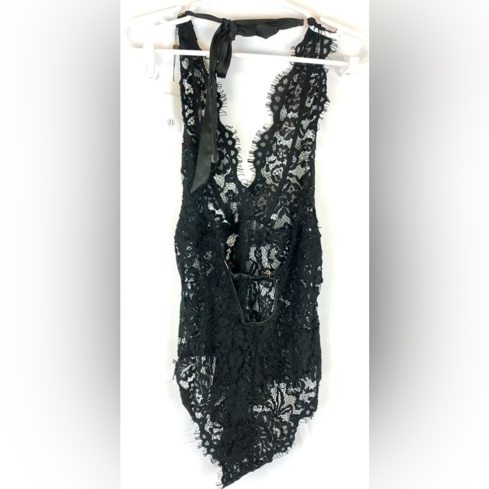Bluebella Women’s Natalia Black Lace Bodysuit Size 12, Sheer - Picture 2 of 3
